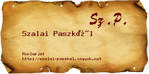 Szalai Paszkál névjegykártya